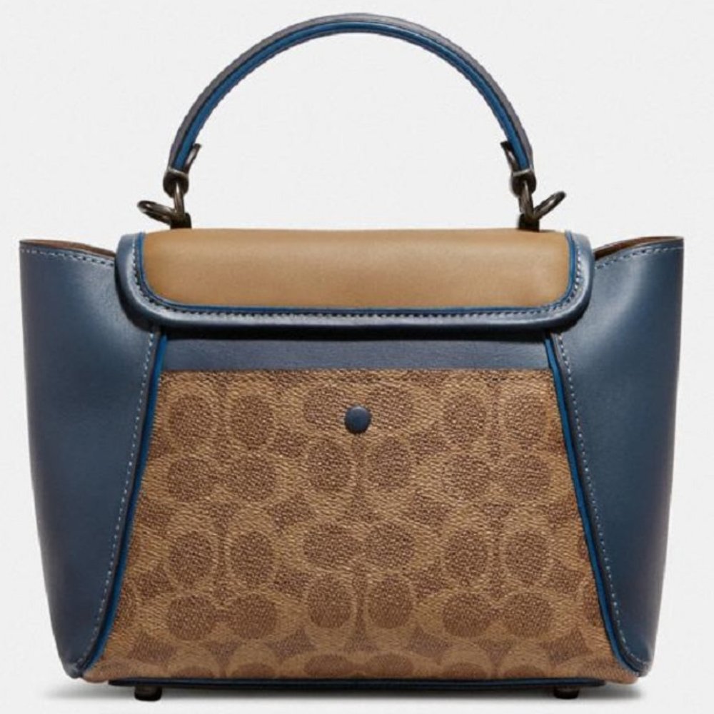 (SOLD) $399 *NEW* COACH Courier Carryall 23 In Colorblock - Picture 14 of 15